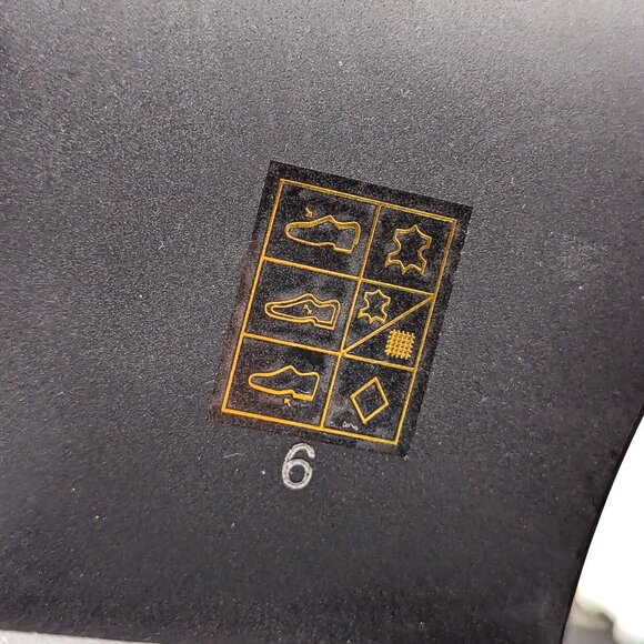 Jeffrey Campbell Wmn Tyr Black Leather Vintage Retro Square Toe Lace Boots 6 - Picture 9 of 11